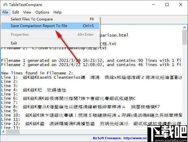 TableTextCompare下载,文本对比,内容比较,CSV比较